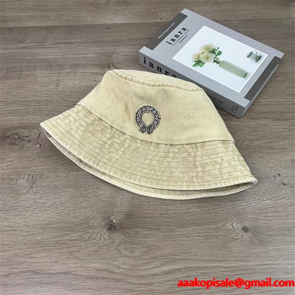 話題 ウォッシュデニム 柔らか印象 バケットハット クロムハーツ Chrome Hearts コピー