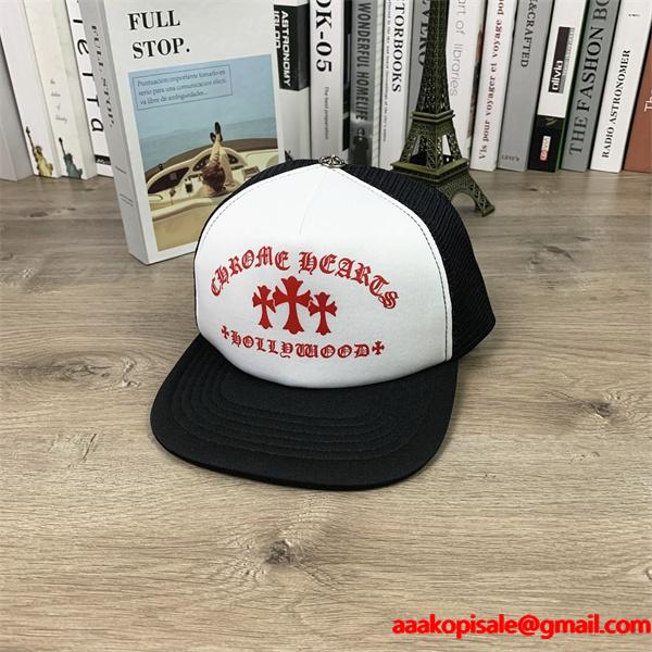 定番人気 モノトーン配色 万能 クロムハーツ Chrome Hearts コピー キャップ