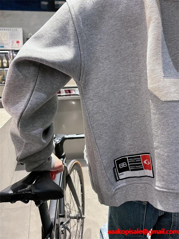 グレー色☆バレンシアガジップアップコピーBALENCIAGA 秋冬流行りコレクション人気