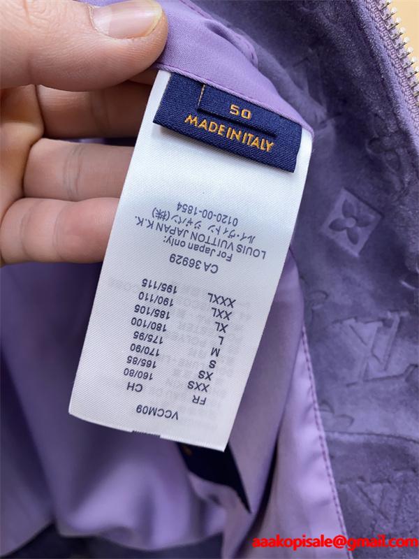 LV 2026春夏SS MONOGRAM ☆☆ルイヴィトンジャケットコピースタイリッシュ☆パープル色