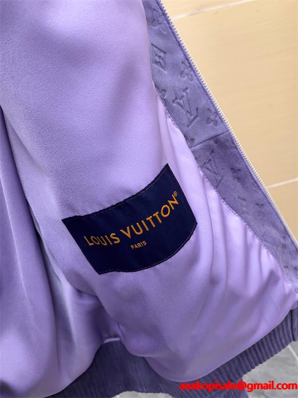 LV 2026春夏SS MONOGRAM ☆☆ルイヴィトンジャケットコピースタイリッシュ☆パープル色