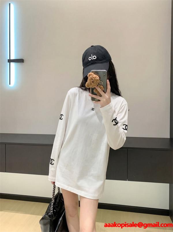 CHANEL 2026春夏SS シャネル長袖ｔシャツコピーリラックス感3色使い勝手