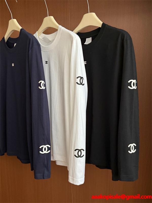 CHANEL 2026春夏SS シャネル長袖ｔシャツコピーリラックス感3色使い勝手