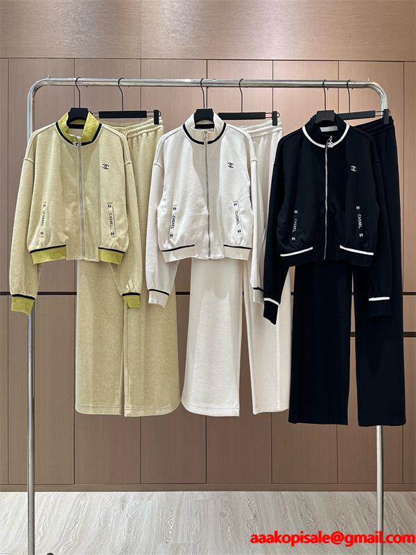 CHANEL★★シャネルセットアップコピー2026高級感レディースファッション上品3色