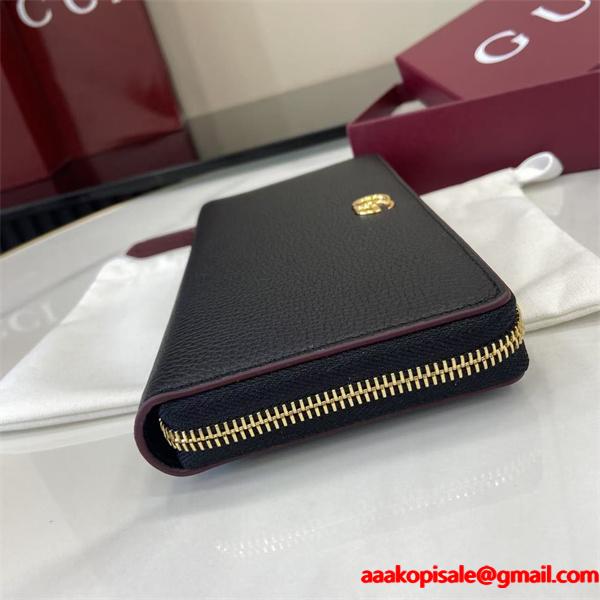 【新品】GG Marmontグッチ長財布コピーGUCCI新作2026トレンドユニセックス