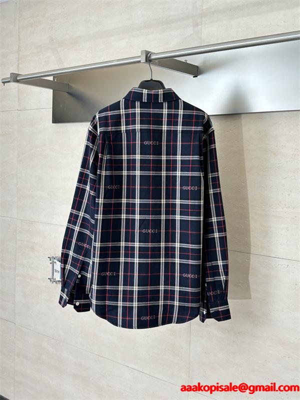 お洒落快適★GUCCI 長袖シャツコピー グッチ激安通販スタイリッシュ人気上質なアイテム