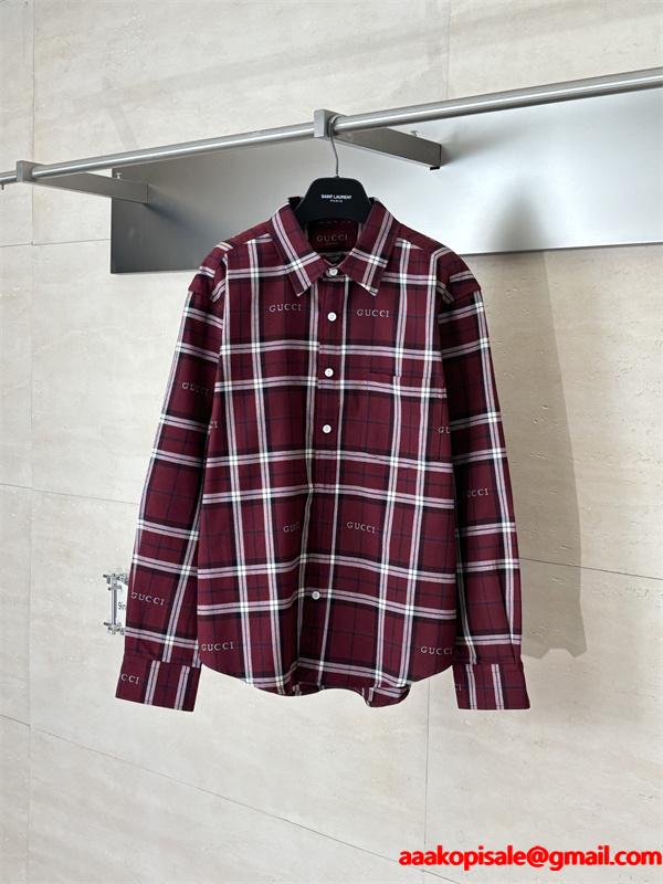 お洒落快適★GUCCI 長袖シャツコピー グッチ激安通販スタイリッシュ人気上質なアイテム