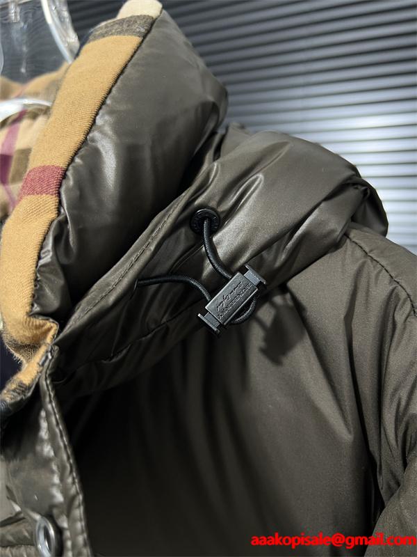 数量限定 新作 フーデッド BURBERRY バーバリー コピー ダウンブルゾン 高級