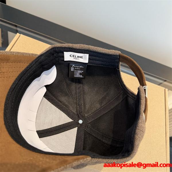 人気上昇中☆☆CELINE セリーヌ キャップコピーお洒落ユニセックスファッション上品