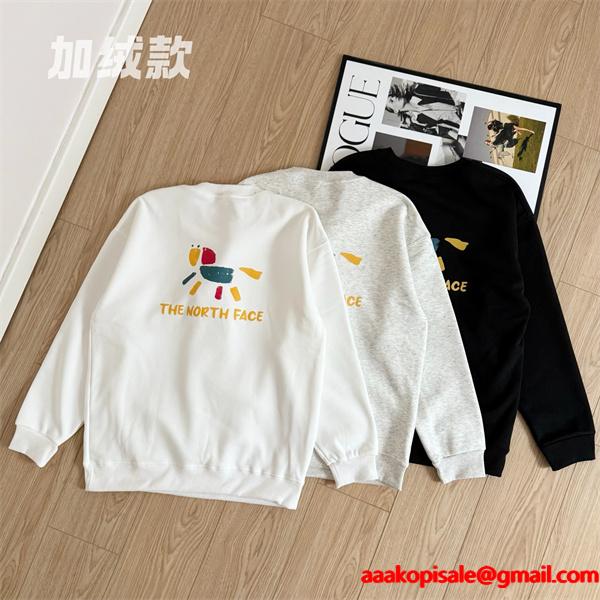 限定 ソウルタワー プリント THE NORTH FACE ザノースフェイス コピー スウェット 個性派 冬向け