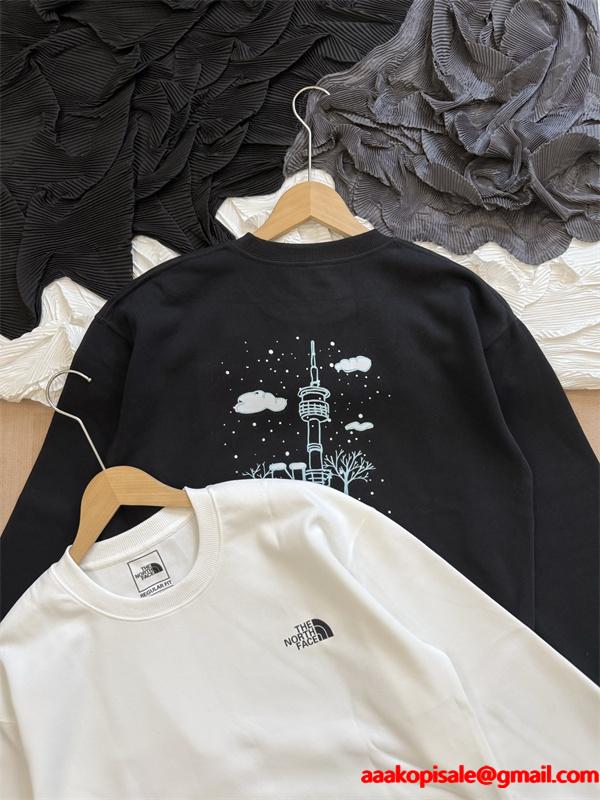 THE NORTH FACE ザノースフェイス コピー バックプリント スウェット ストリート 裏起毛