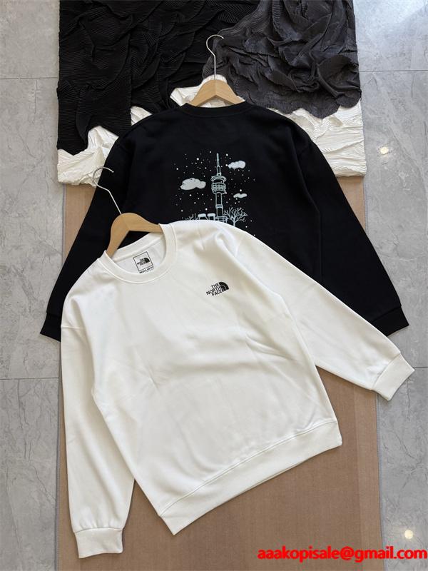 THE NORTH FACE ザノースフェイス コピー バックプリント スウェット ストリート 裏起毛