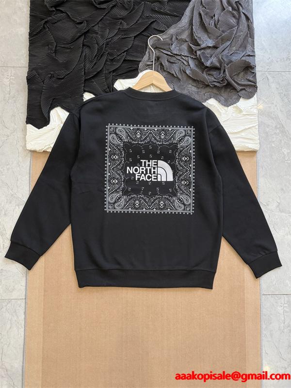 プリント スウェット 加绒 保温 着心地 2026新作 THE NORTH FACE ザノースフェイス コピー