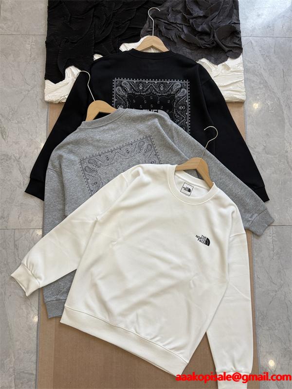 プリント スウェット 加绒 保温 着心地 2026新作 THE NORTH FACE ザノースフェイス コピー