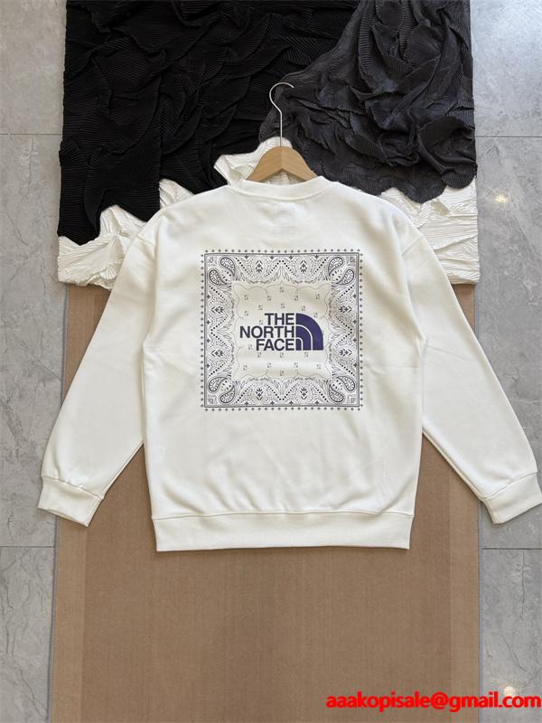 プリント スウェット 加绒 保温 着心地 2026新作 THE NORTH FACE ザノースフェイス コピー