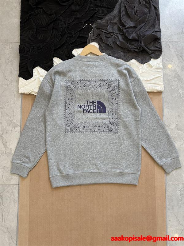プリント スウェット 加绒 保温 着心地 2026新作 THE NORTH FACE ザノースフェイス コピー