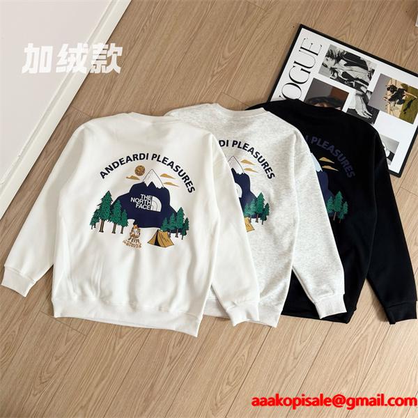  THE NORTH FACE ザノースフェイス コピー バックプリント スウェット 保温性 定番人気