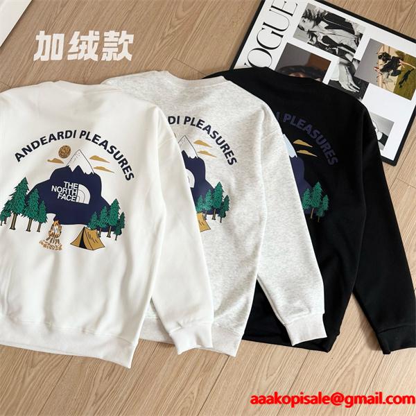  THE NORTH FACE ザノースフェイス コピー バックプリント スウェット 保温性 定番人気