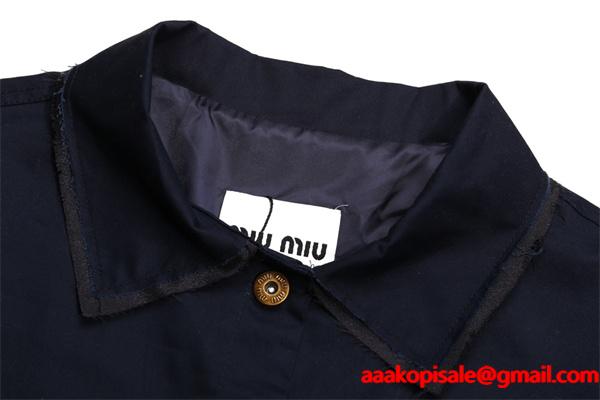 2026新作 シャツジャケット 軽量 上品 おすすめ MIUMIU ミュウミュウ コピー