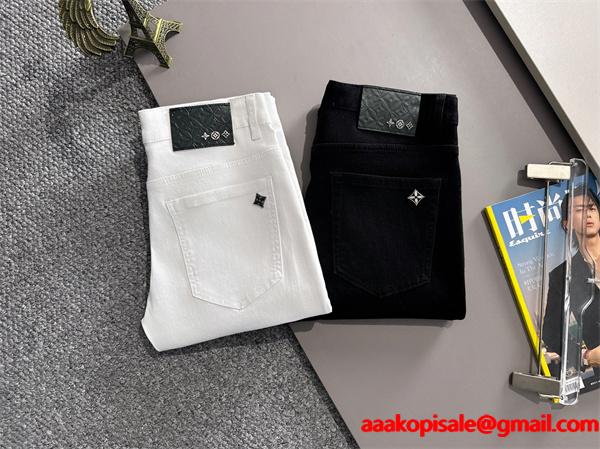 LOUIS VUITTON ルイヴィトン コピー プレミアム 美シルエット フィット感 ブラック パンツ