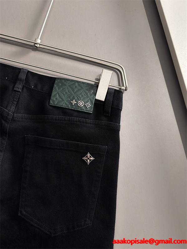LOUIS VUITTON ルイヴィトン コピー プレミアム 美シルエット フィット感 ブラック パンツ