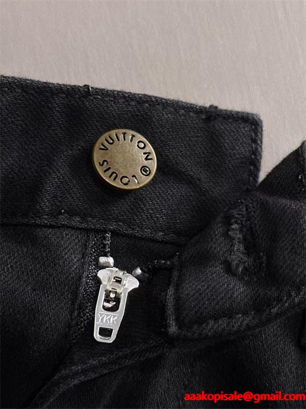 LOUIS VUITTON ルイヴィトン コピー プレミアム 美シルエット フィット感 ブラック パンツ