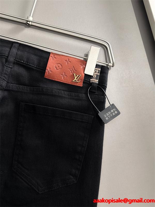 おすすめ 新登場 スマート ブラック ジーンズ LOUIS VUITTON ルイヴィトン コピー
