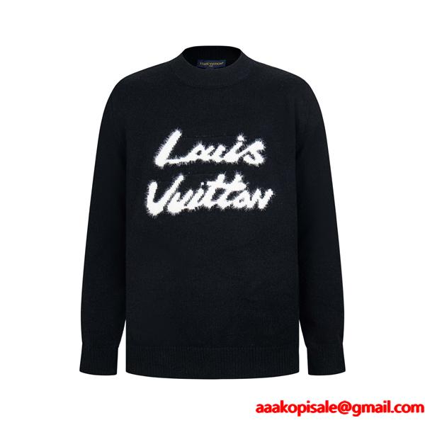  話題沸騰 2026新作 立体ロゴ 柔らか素材 ニット LOUIS VUITTON ルイヴィトン コピー