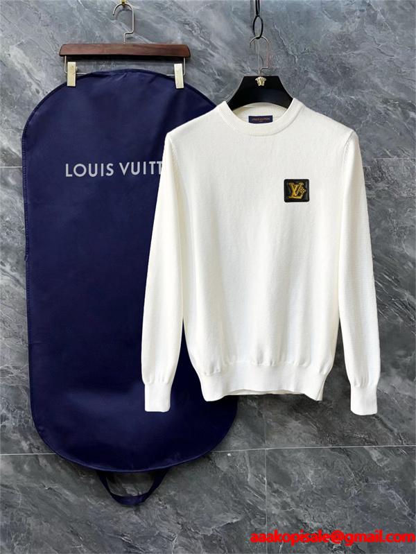 即完売予感 2026新作 LOUIS VUITTON ルイヴィトン コピー ミニワッペン モード系 ニット