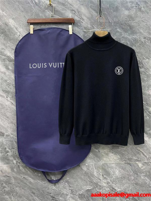 入手困難 2026新作 サークルロゴ プレミアム ニット LOUIS VUITTON ルイヴィトン コピー