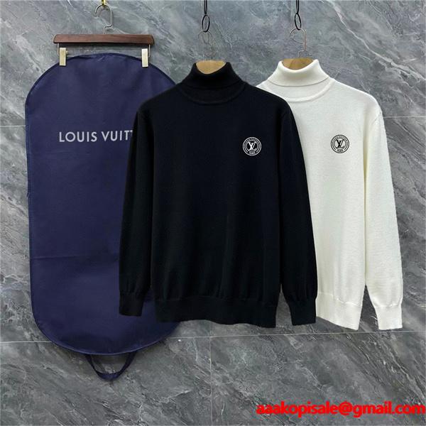 入手困難 2026新作 サークルロゴ プレミアム ニット LOUIS VUITTON ルイヴィトン コピー