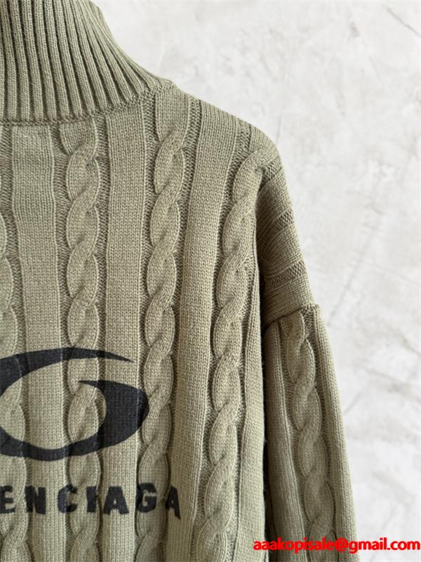 2026新作 話題沸騰 高品質 ケーブル編み BALENCIAGA バレンシアガ コピー ニット
