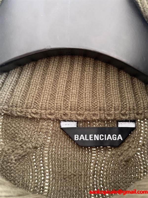 2026新作 話題沸騰 高品質 ケーブル編み BALENCIAGA バレンシアガ コピー ニット