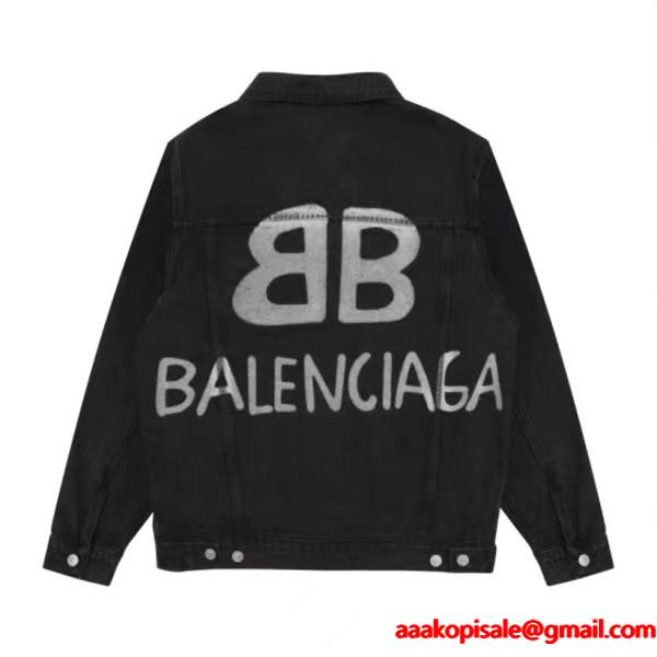 爆売れ予感 2026新作 高耐久 デニム 定番 ジャケット BALENCIAGA バレンシアガ コピー