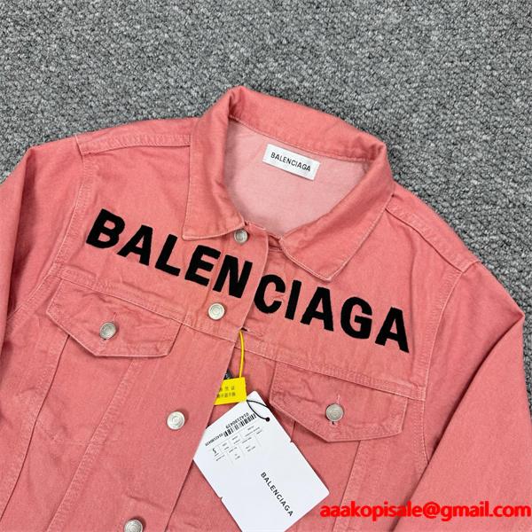 SNS映え  2026新作 高品質 柔らか デニムジャケット BALENCIAGA バレンシアガ コピー