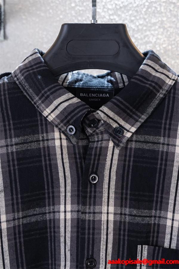人気定番  上質コットン 軽快フィット シャツ BALENCIAGA バレンシアガ スーパーコピー