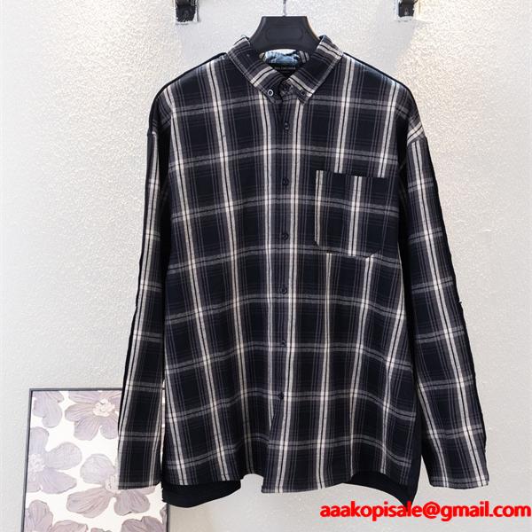 人気定番  上質コットン 軽快フィット シャツ BALENCIAGA バレンシアガ スーパーコピー