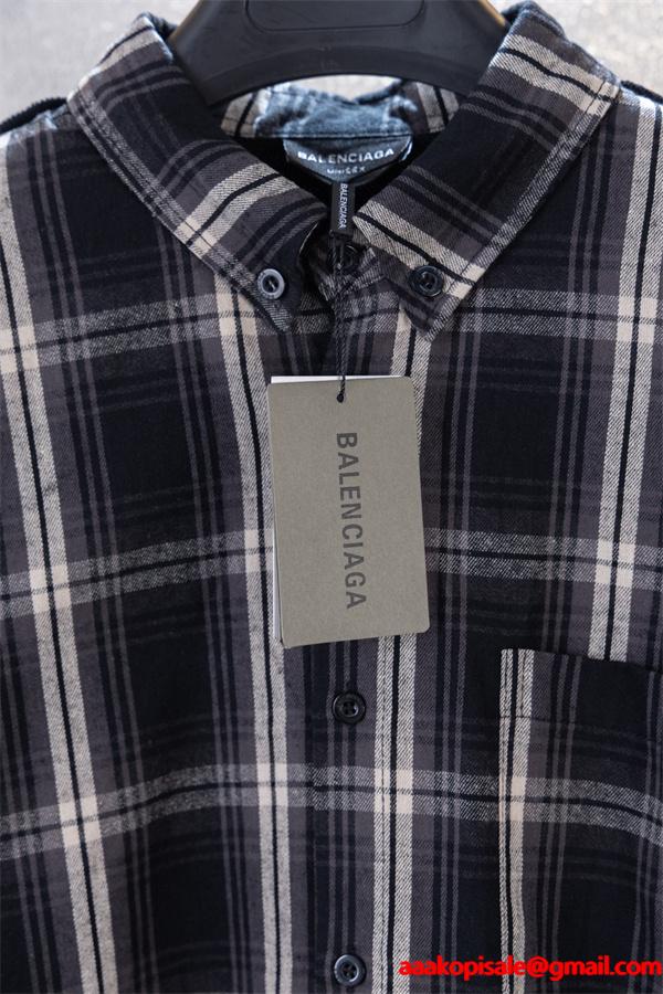 人気定番  上質コットン 軽快フィット シャツ BALENCIAGA バレンシアガ スーパーコピー