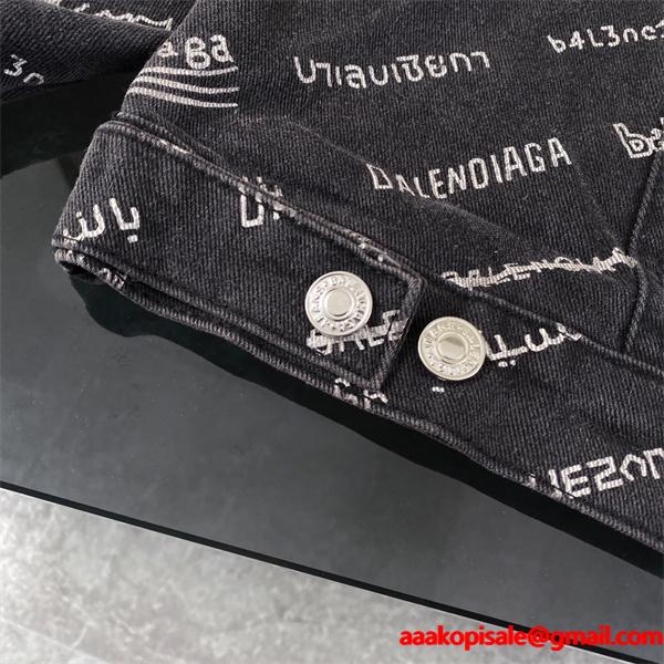 話題 高完成度 モード感 存在感 BALENCIAGA バレンシアガ コピー デニムジャケット