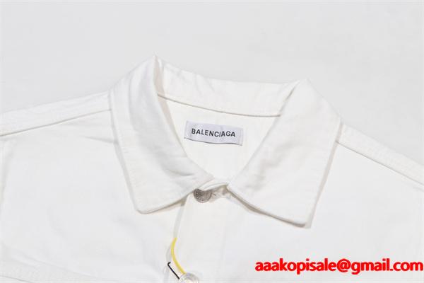 注目 2026新作 BALENCIAGA バレンシアガ コピー 高耐久 ユーズド加工 デニムジャケット
