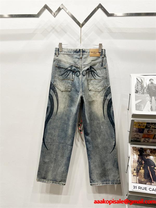 話題必至  2026新作 上質 トライバル デニム BALENCIAGA バレンシアガ スーパーコピー