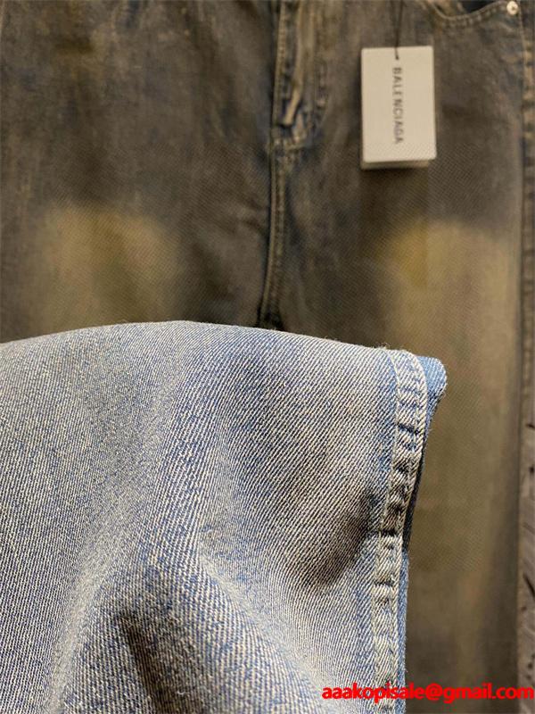 人気 BALENCIAGA バレンシアガ コピー ヴィンテージ推し 新作 高耐久 デニムパンツ