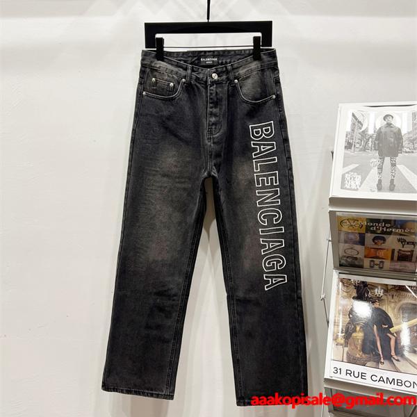 高耐久 ストリート感 王道進化 BALENCIAGA バレンシアガ コピー デニムパンツ