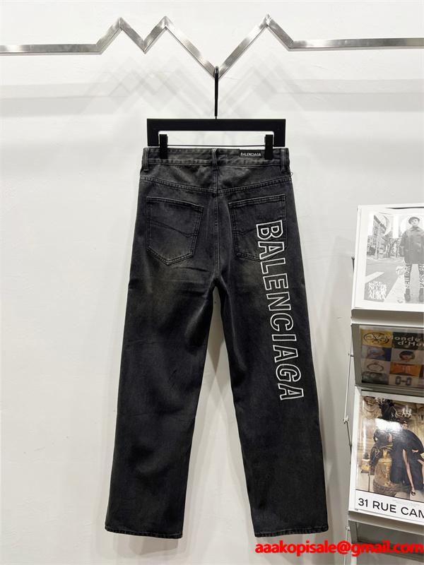 高耐久 ストリート感 王道進化 BALENCIAGA バレンシアガ コピー デニムパンツ