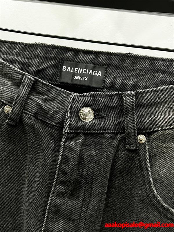 高耐久 ストリート感 王道進化 BALENCIAGA バレンシアガ コピー デニムパンツ