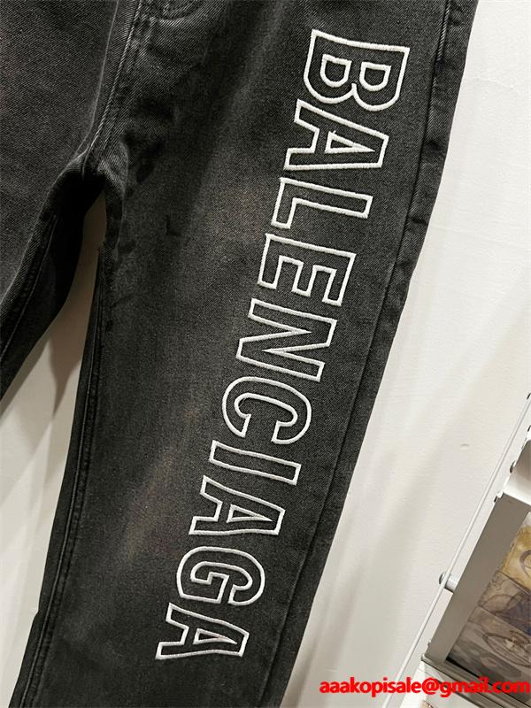 高耐久 ストリート感 王道進化 BALENCIAGA バレンシアガ コピー デニムパンツ