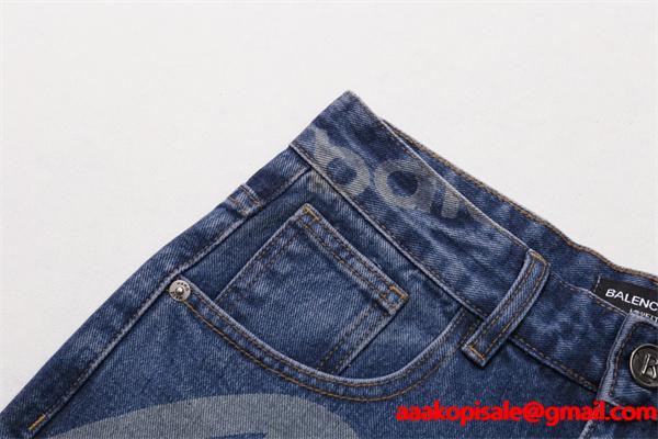 上質デニム トレンド感 主役級 BALENCIAGA バレンシアガ コピー パンツ 新作