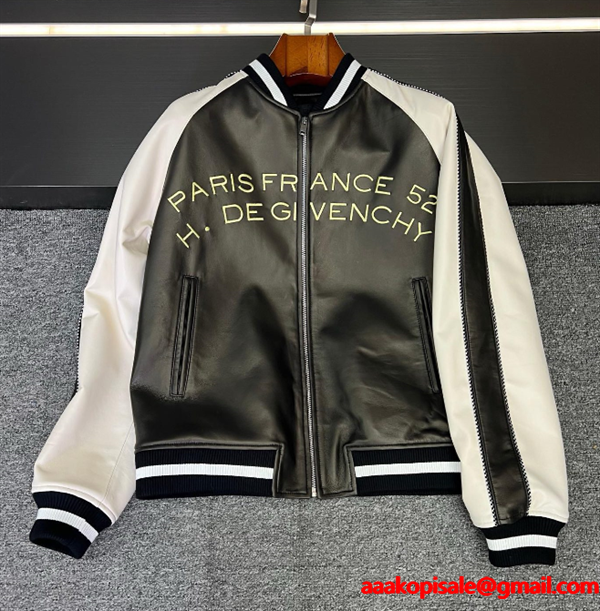 カッコイイ2026新作☆ジバンシー ジャケットコピーGIVENCHYレザー人気メンズブルゾン