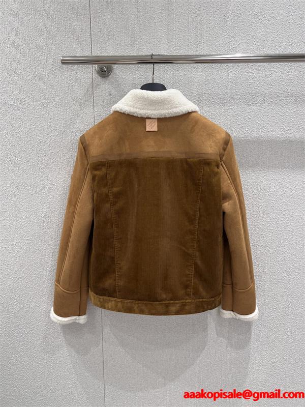 人気2026♥ルイヴィトンジャケットスーパーコピーコーデュロイお洒落快適防寒性抜群