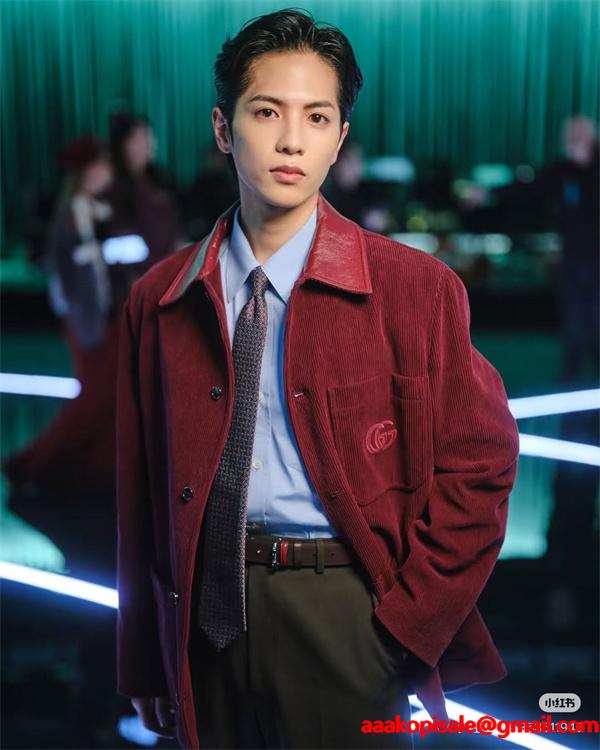 希少新作♥GUCCIグッチジャケットスーパーコピーコーデュロイ男女OKエレガント上品